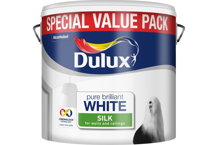 Dulux Silk PBW Pure Brilliant White Special Value 6L