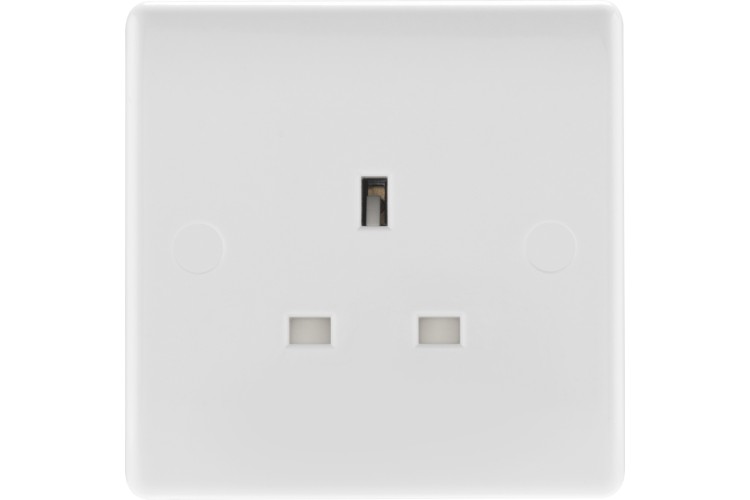 White Nexus 13A 1G Unswitched Socket