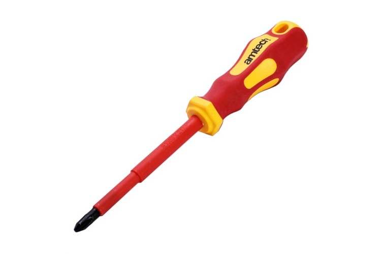 100mm Phillips VDE? 1000V electrical screwdriver with PH 2 tip