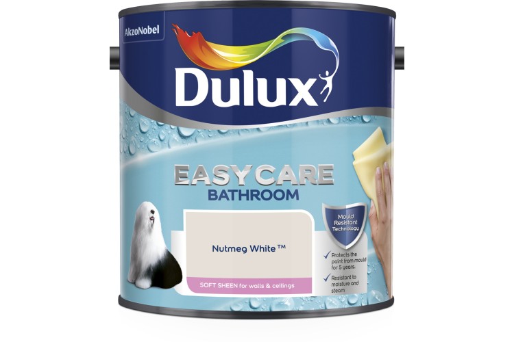 Dulux Easycare Bath Soft Sheen Nutmeg White 2.5L