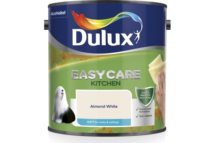 Dulux Easycare Kitchen Matt Almond White 2.5L