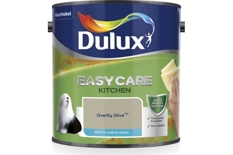 Dulux Easycare Kitchen Matt Overtly Olive 2.5L