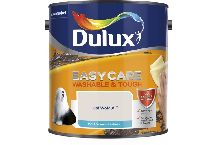 Dulux Easycare Washable & Tough Matt Just Walnut 2.5L