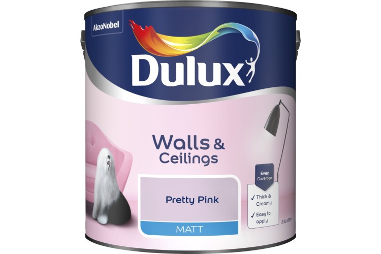 Dulux Matt Pretty Pink 2.5L
