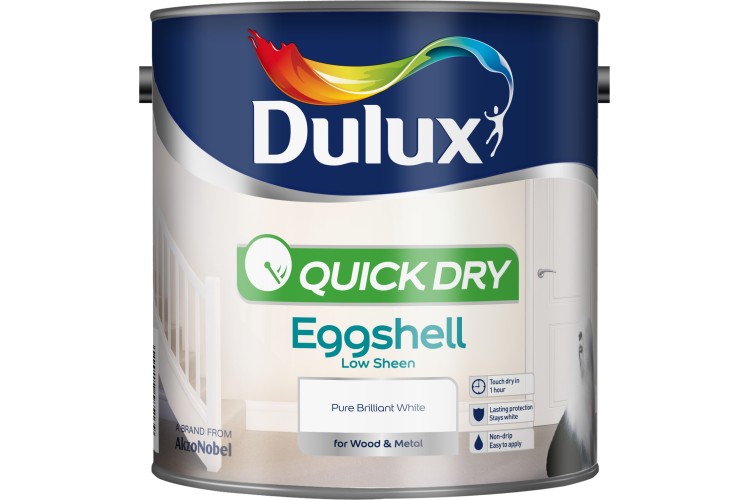 Dulux Quick Drying Eggshell PBW Pure Brilliant White 2.5L