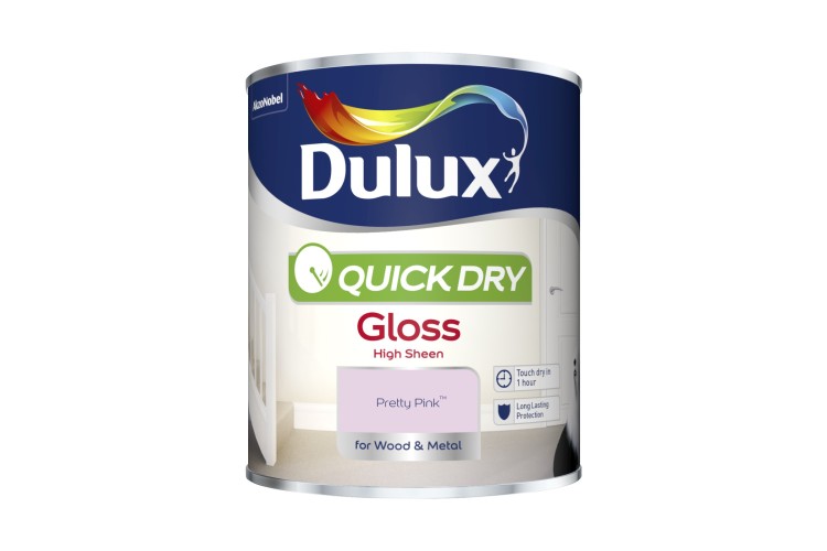 Dulux Quick Drying Gloss Pretty Pink 750ml