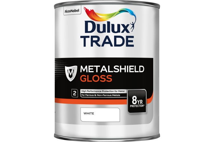 Dulux Trade Metalshield Gloss White 1L