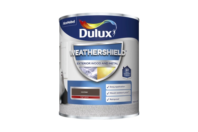 Dulux Weathershield Gloss Conker 750ml