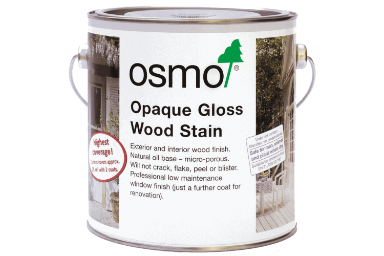Osmo Opaque Gloss Woodstain White 750ml 2104