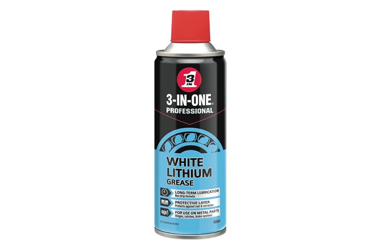 3 In One 3 In One White Lithium Spray Grease 400ml
