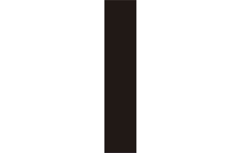 75mm Black Helvetica Bold Condensed Style Vinyl Letter I