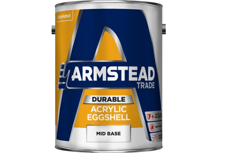Armstead Trade Durable Acrylic Eggshell Mid Base 5L
