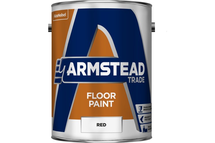 Armstead Trade Floor Paint Red 5L
