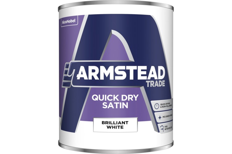 Armstead Trade Quick Dry Satin  Brilliant White 1L
