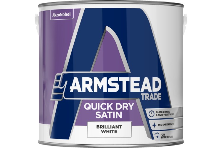 Armstead Trade Quick Dry Satin  Brilliant White 2.5L