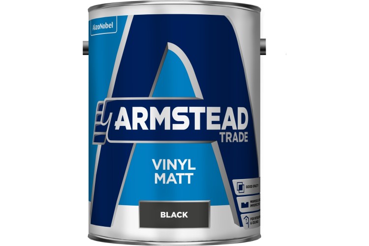 Armstead Trade Vinyl Matt Black 5L