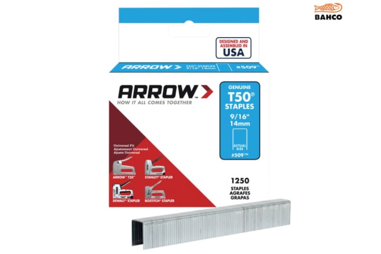 Arrow T50 Staples 14Mm (916In) Box 1250