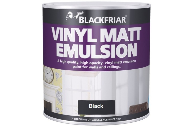 Blackfriar Vinyl Matt Emulsion Black 1L