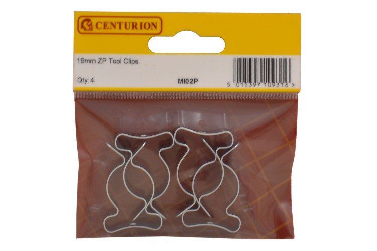 Cen 19Mm Zinc Plated Tool Clips (Pack Of 4) MI02P