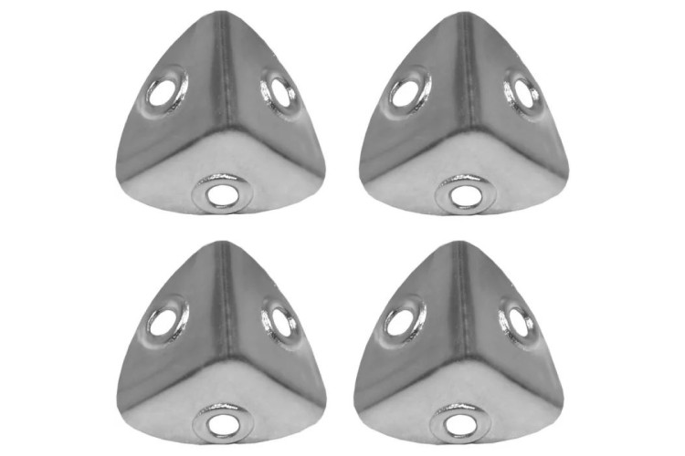 Cen 22Mm Nickel Plated Case Corners (Pack Of 4) CF36P