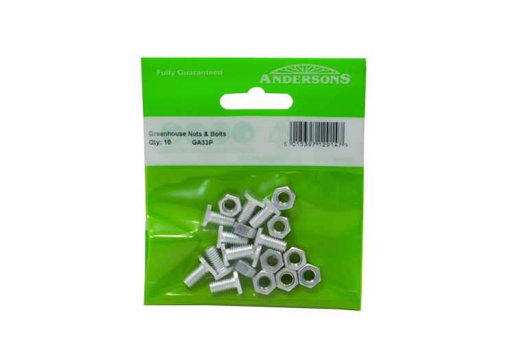 Cen M6 X 11Mm Cropped Head Nut & Bolts (Pack Of 10) GA33P