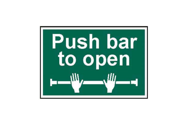 Cen Push Bar To Open - Pvc (300 X 200Mm) 1523