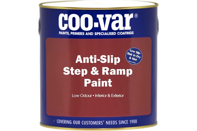 Coo-Var Anti-Slip Step & Ramp Paint Tile Red  1L