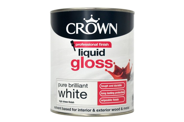 Crown Retail Liquid Gloss Brilliant White 1.25L