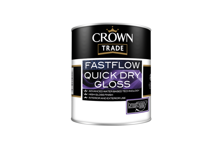 Crown Trade Fastflow Gloss Brilliant White 1L