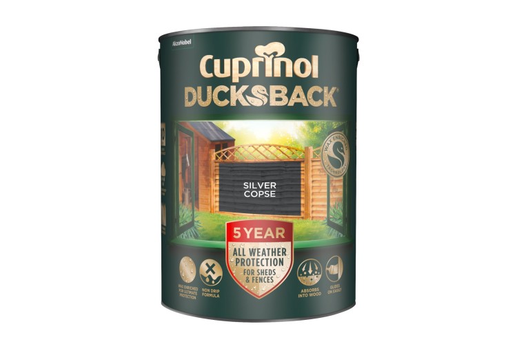 Cuprinol 5 Year Ducksback  Silver Copse 5L