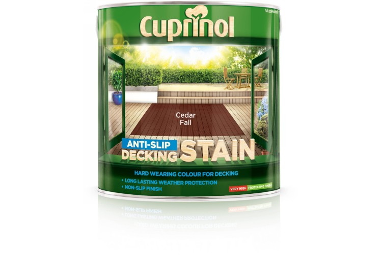 Cuprinol Anti-Slip Decking Stain  Cedar Fall 2.5L