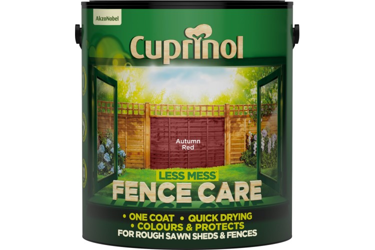 Cuprinol Less Mess Fence Care Autumn Red 6L
