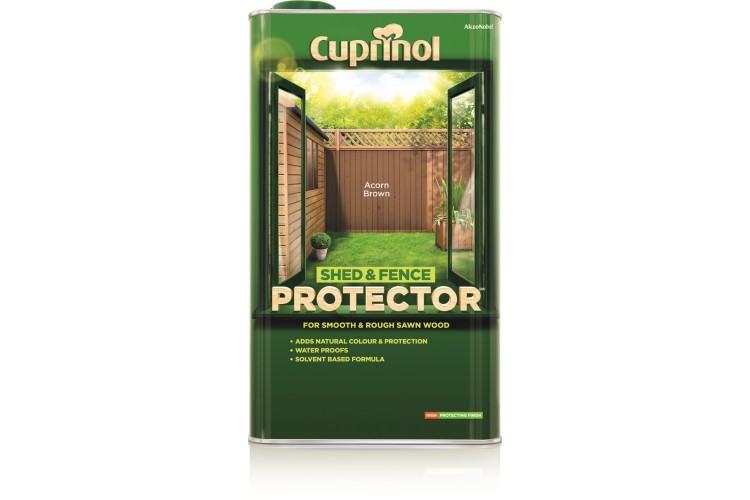 Cuprinol Shed & Fence Protector  Acorn Brown 5L