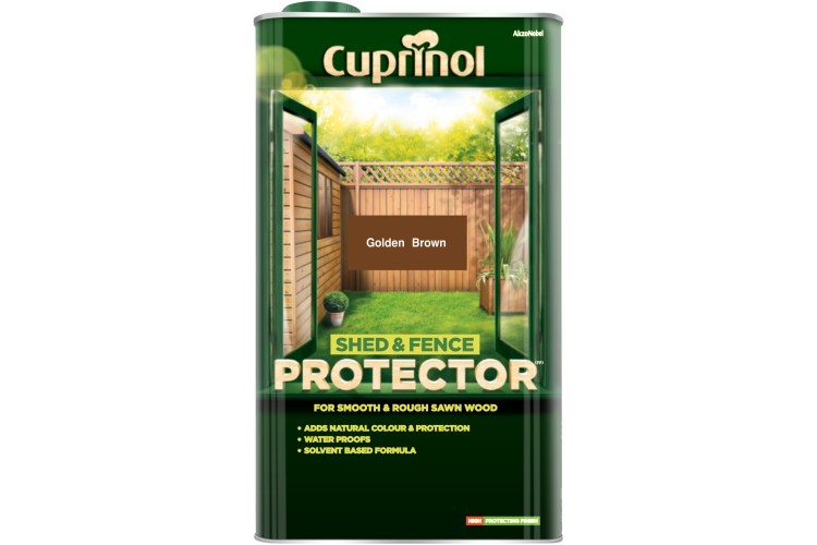 Cuprinol Shed & Fence Protector  Golden Brown 5L
