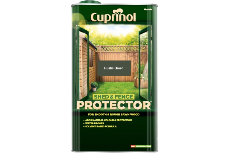 Cuprinol Shed & Fence Protector  Rustic Green 5L