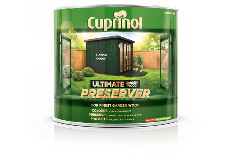 Cuprinol Ultimate Garden Wood Preserver Spruce Green 1L