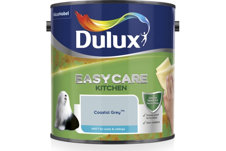 Dulux Easycare Kitchen Matt Coastal Grey 2.5L