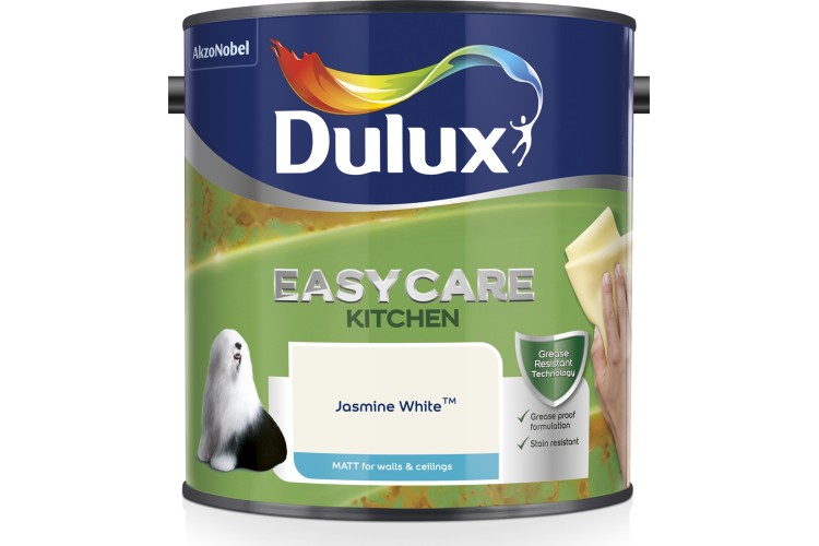 Dulux Easycare Kitchen Matt Jasmine White 2.5L