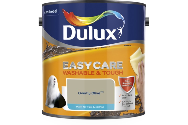 Dulux Easycare Washable & Tough Matt Overtly Olive 2.5L