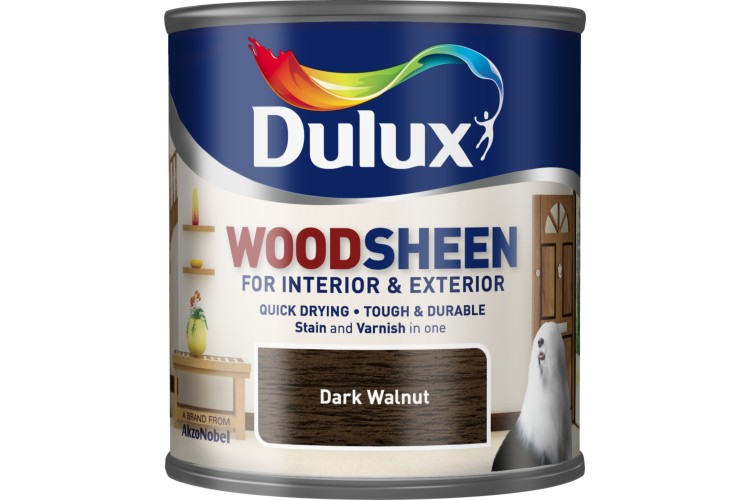 Dulux Interior & Exterior Water Based Woodsheen Dark Walnut 250ml