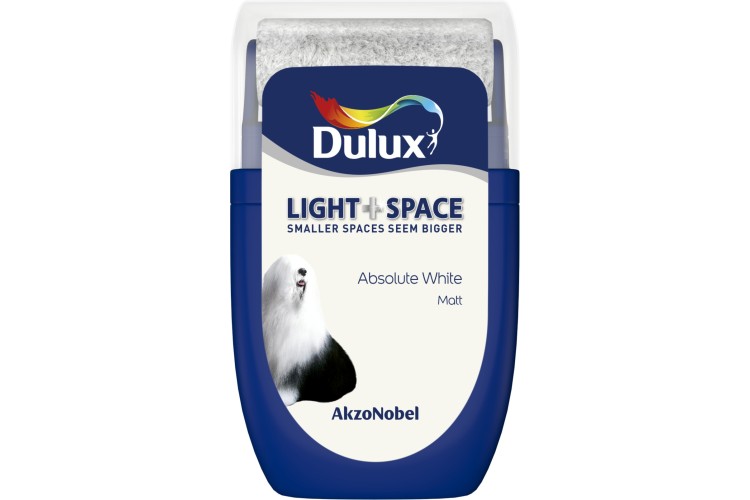 Dulux Light & Space Tester Absolute White 30ml