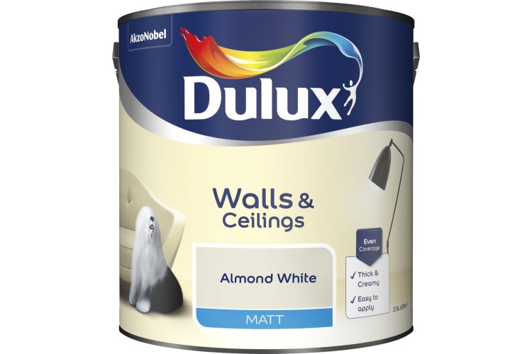 Dulux Matt Almond White 2.5L