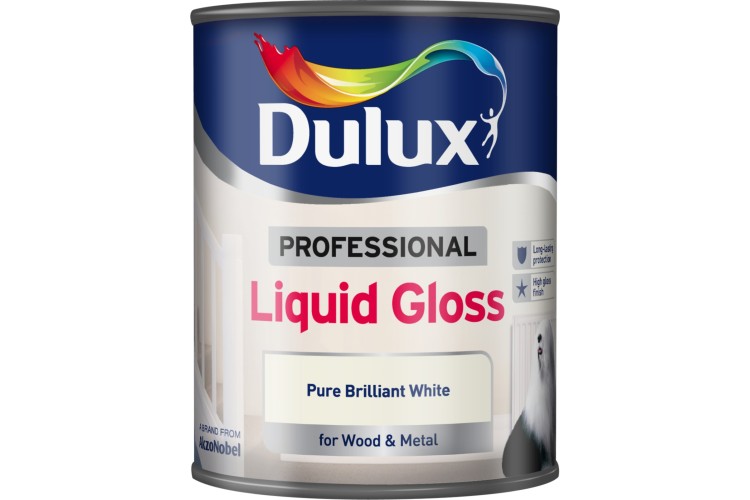 Dulux Professional Liquid Gloss PBW Pure Brilliant White 750ml
