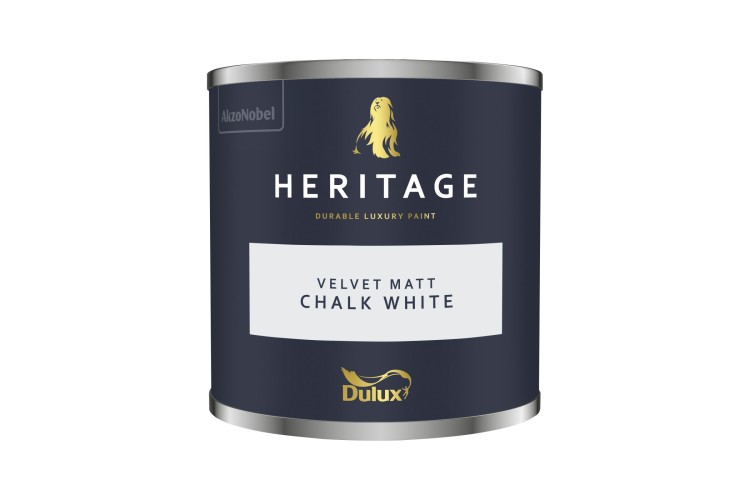 Dulux Trade Heritage Colour Tester Chalk White 125ml