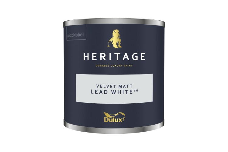 Dulux Trade Heritage Colour Tester Lead White 125ml