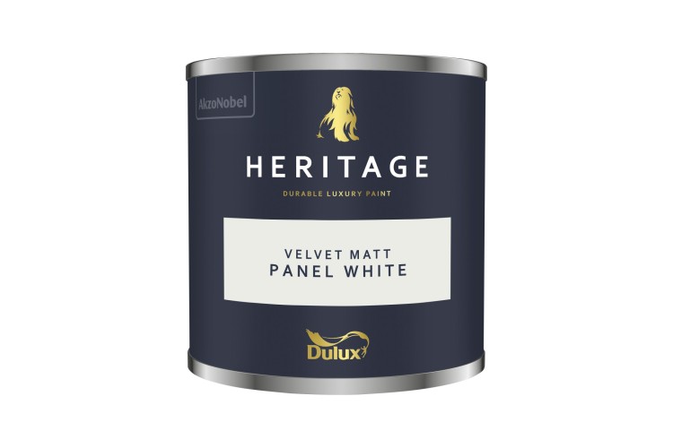 Dulux Trade Heritage Colour Tester Panel White 125ml