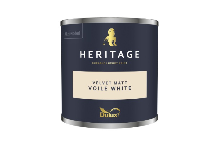 Dulux Trade Heritage Colour Tester Voile White 125ml