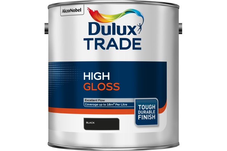 Dulux Trade High Gloss Black 2.5L