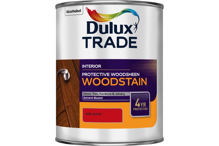 Dulux Trade Protective Woodsheen Woodstain Red Base 1L