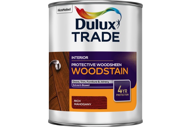 Dulux Trade Protective Woodsheen Woodstain Rich Mahogany 1L